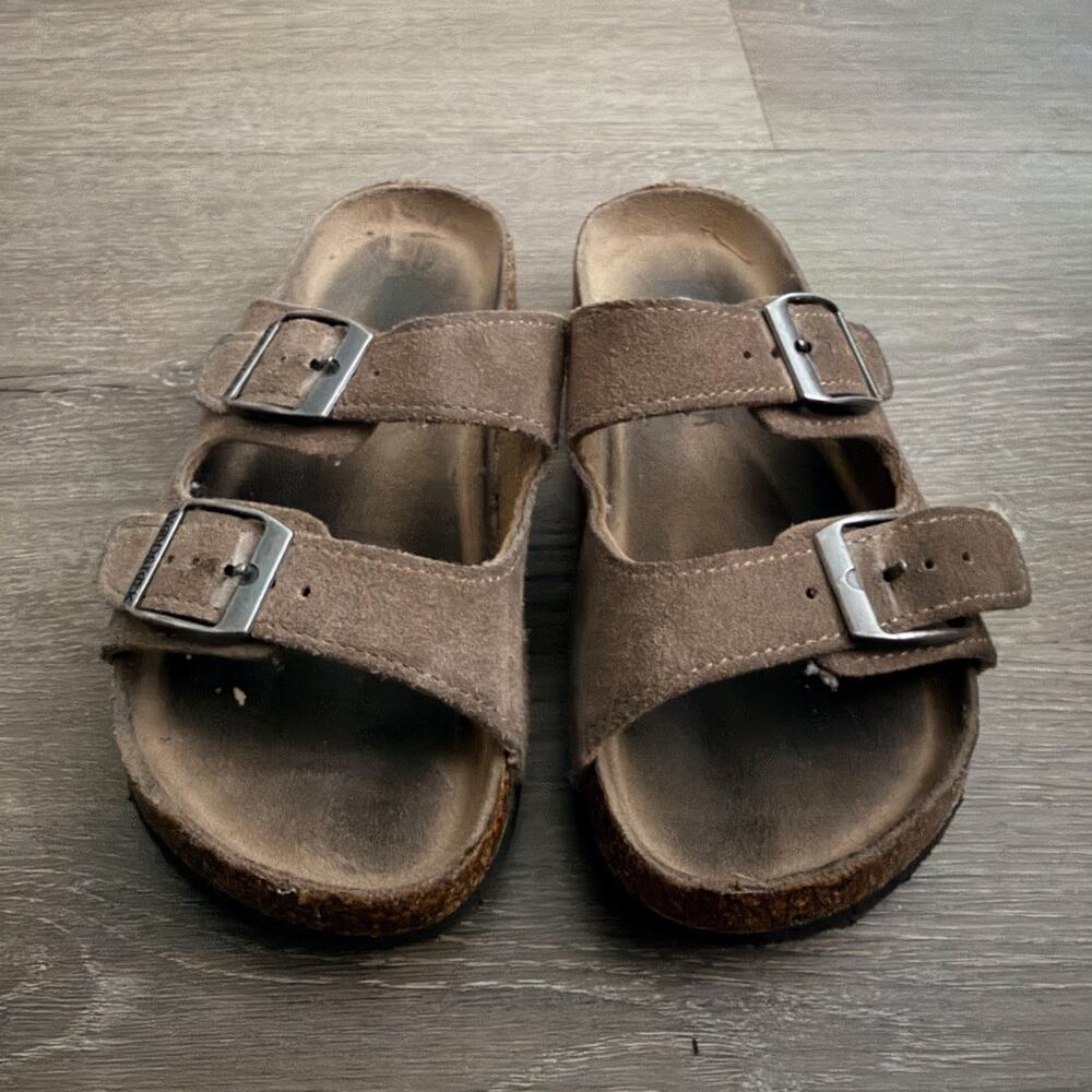 Woodstock Sandals Unisex Size 5 (Kids) Brown Leather